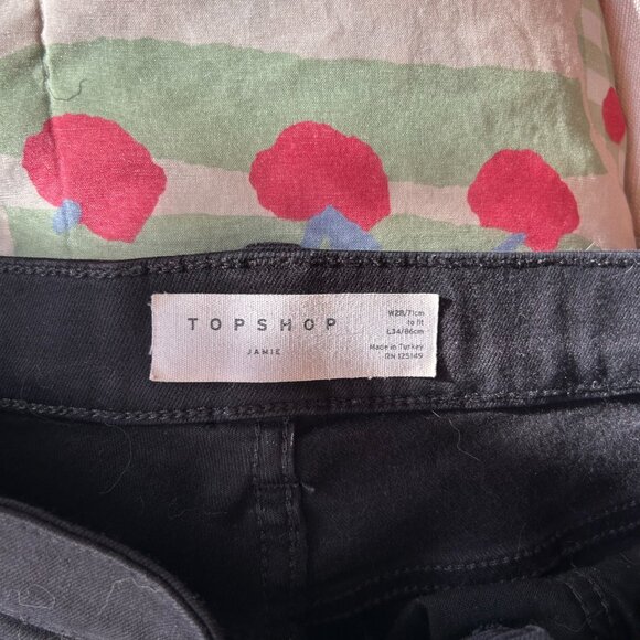 Topshop jean noir skinny Jamie / Topshop black skinny Jamie jeans - Picture 3 of 3